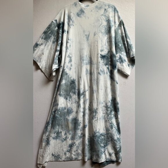 DAUB Kimono Sleeve Bamboo Cotton Robe Tie-Dye Cardigan Sz One Size - Picture 2 of 11